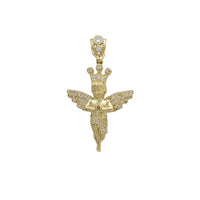 Zirconia Baby Angel Pendant (10K)