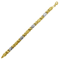 Two-Tone XO Fancy Bracelet (14K)