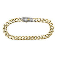 Zirconia Monaco Bracelet (14K)