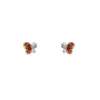 Zirconia Fairy Stud Earrings (14K)