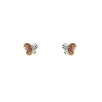 Zirconia Fairy Stud Earrings (14K)