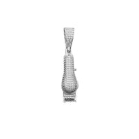 Zirconia Hair Clipper Pendant (Silver)
