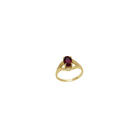 Oval-Zirconia Baby/Kid Youth Ring (14K)