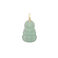 Jade Guan Yin Goddess Pendant (14K)