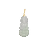 Jade Guan Yin Goddess Pendant (14K)