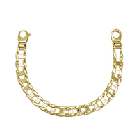 Two-Tone Reversible Rail Road Link Bracelet (14K)