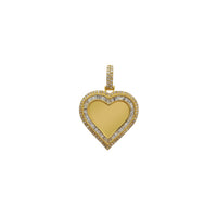 Diamond Heart-Shape Memorial Picture Pendant (14K)