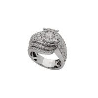 Diamond Icy Swirl Engagement Ring (14K)