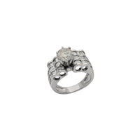 Diamond Tri-Channel Setting Engagement Ring (14K)