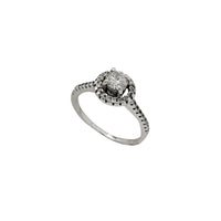 Diamond Halo Pave Engagement Ring (14K)