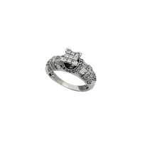Diamond Pave Engagement Ring (14K)