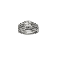 Diamond Princess-cut Pave Engagement Ring (14K)