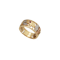 Zirconia Tricolor 7 Potential Ring (14K)