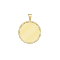 Diamond Round Picture Medallion Pendant (14K)