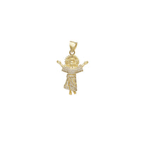 Iced-Out Divine Child Pendant (14K)