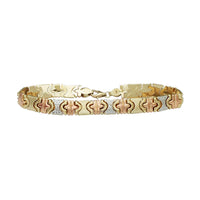 Zirconia Tricolor Fancy Bracelet (14K)