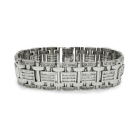 Diamond Round & Baguettes Bracelet (14K).