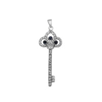 Zirconia Key Pendant (Silver)