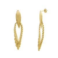 Dangling Fancy Stud Earrings (14K)