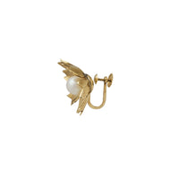 Pearl Flower Non-Pierced Earrings (14K)