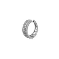 Diamond Cocktail & Honeycomb Textured Earrings (10K)