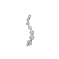 Diamond Twist Graduated Invisible Bail Pendant (14K)