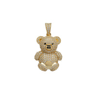 Teddy Bear CZ Pendant (14K)