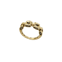 Zirconia Ladder-Link Band Ring (14K)