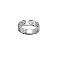 Smiley Face Eternity Band (Silver)