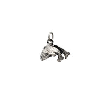 3-D Antique Finish Pisces Pendant (Silver)