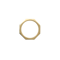Solid Octagon Ring (14K)