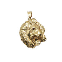 Glossy Lion Head Pendant (10K)