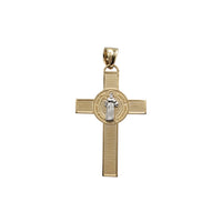 Two-Tone Saint Benedict Cross Pendant (14K)