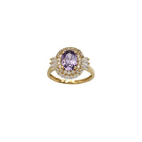 Purple Zirconia Engagement Lady Ring (14K)