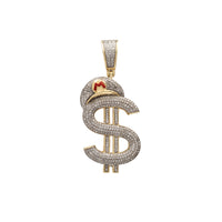 Diamond Mario's Hat Dollar Sign Pendant (10K)
