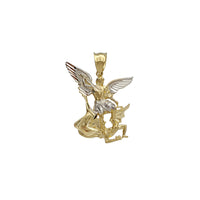 Two-Tone Saint Michael Pendant (14K)