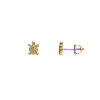 Diamond Turtle Stud Earrings (14K)