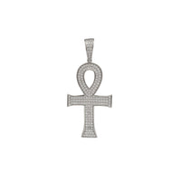 Zirconia Ankh Cross Pendant (Silver)
