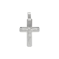 Glossy Crucifix Cross Pendant (Silver)