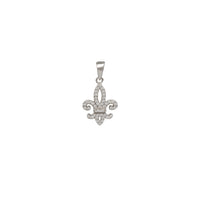 Icy Fleur de Lis Pendant (Silver)