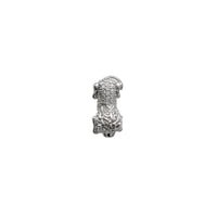 Zirconia Guardian Lion Pendant (Silver)
