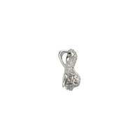 Zirconia Guardian Lion Pendant (Silver)