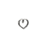 Bow Heart Pendant (Silver)