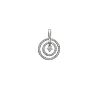 Zirconia Motion Tri-Hoops Pendant (Silver)