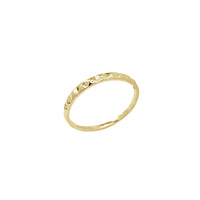 Glossy Spikes Band Ring (14K)