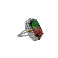 Zirconia Multicolor Lady Ring (Silver)