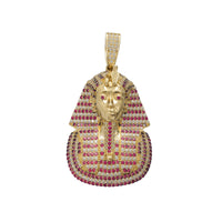 Red Zirconia Pharaoh Pendant (14K)