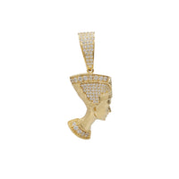 Stone-set Nefertiti Pendant (14K)