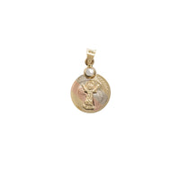 Tricolor CZ Divine Child Pendant (14K)