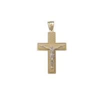 Two Tone Cross Pendant (14K)